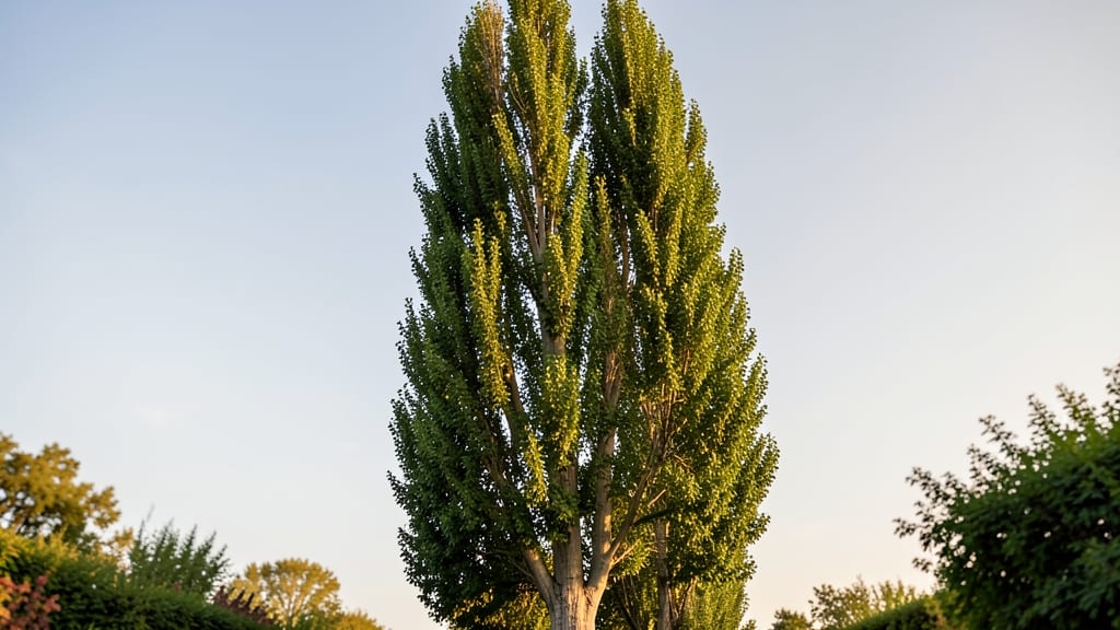Lombardy Poplar Trees for Rapid Vertical Growth