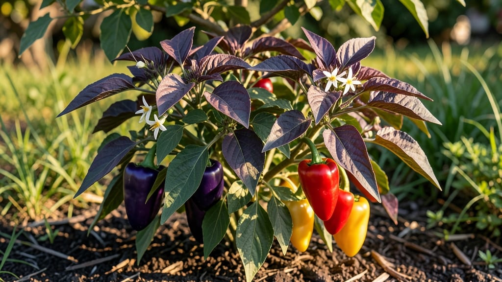 Purple Leaf Pepper Plant: Vibrant Foliage and Year-Round Productivity