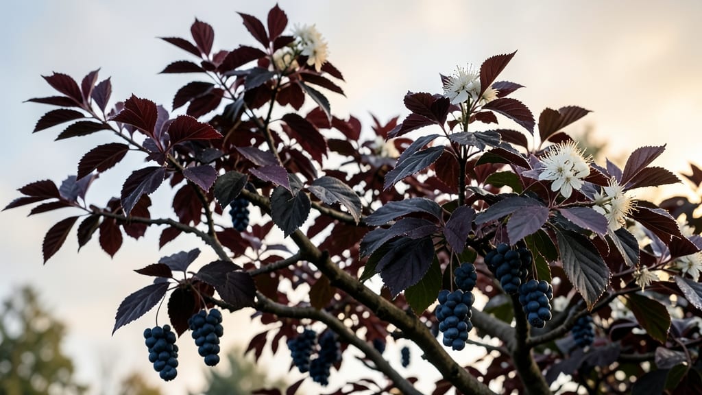 Black Lace Elderberry for Dark Purple Foliage