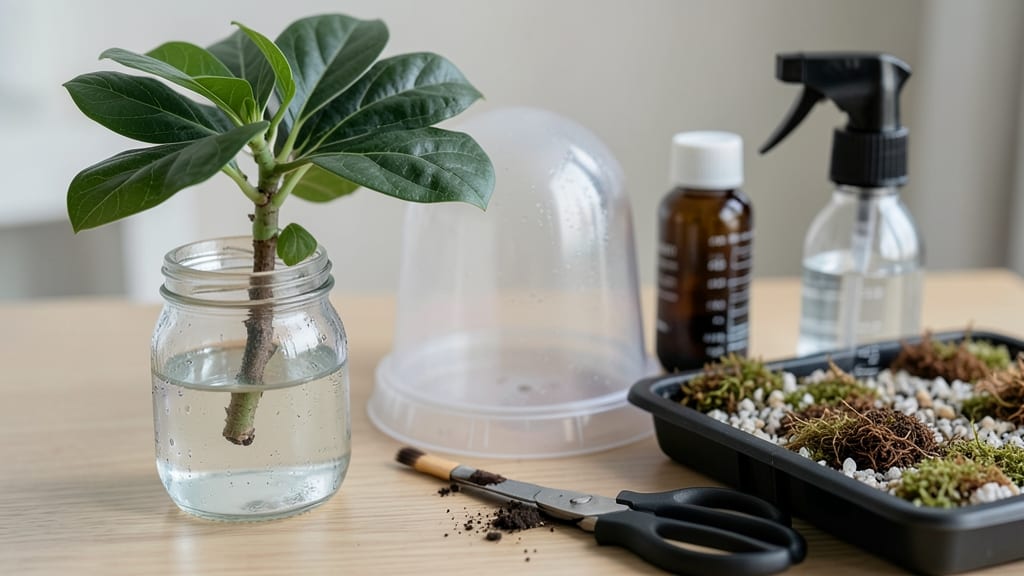 Propogating Fiddle Leaf Fig: Leaf-Cutting Method for Busy Plant Parents