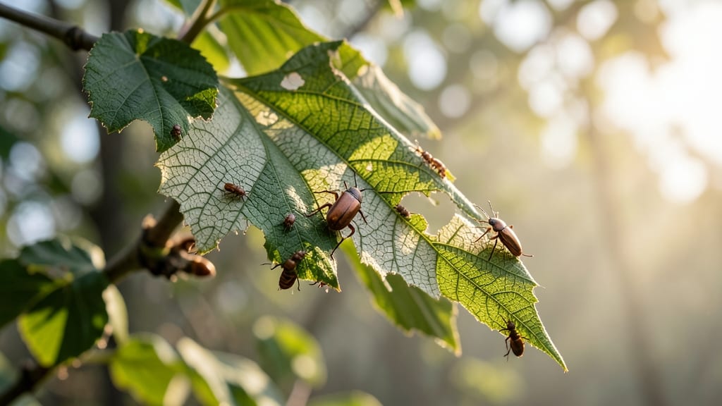 Japanese Beetle Defoliation Damage