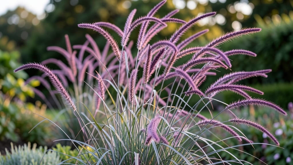 Purple Fountain Grass for Ornamental Height
