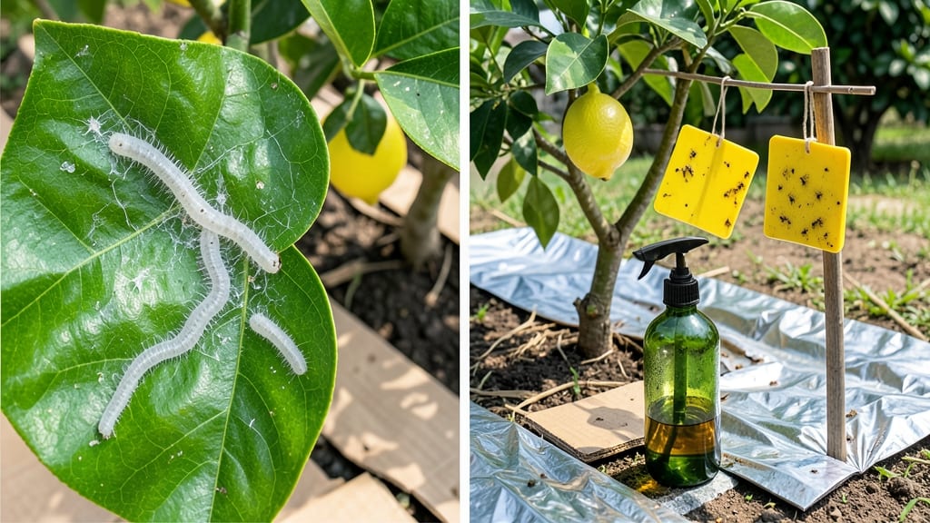 Leaf Miner Damage on Lemon Trees: Pruning Fix for Healthy Foliage
