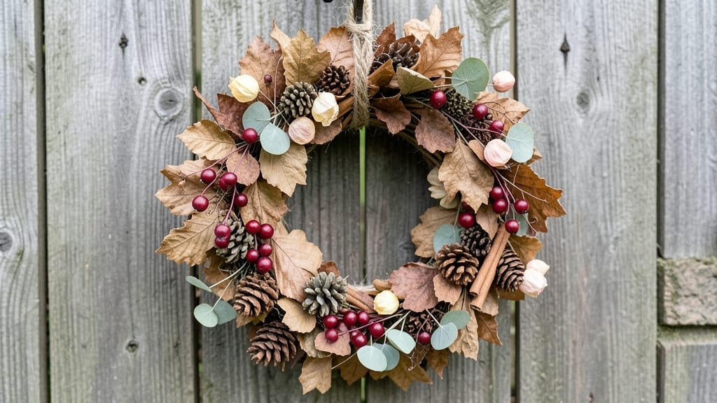 Dried Leaf Wreaths: Year-Round Garden Elegance With Minimal Effort