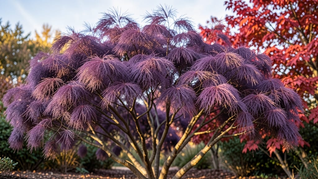 Purple Smoke Bush for Textured Dramatic Foliage