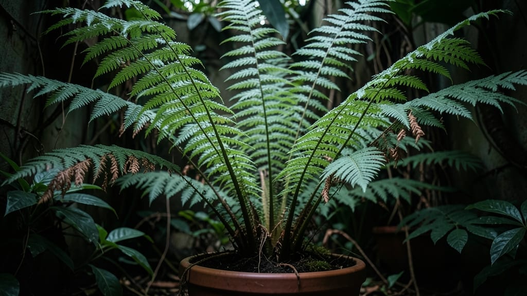 Ostrich Fern for Bold Vertical Drama