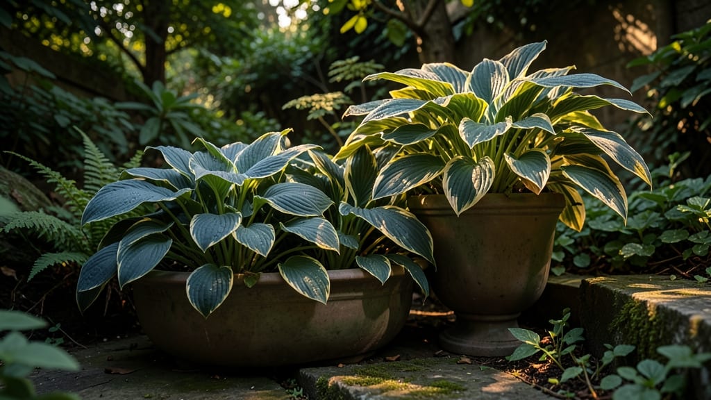 Hostas for Textured Green Foliage