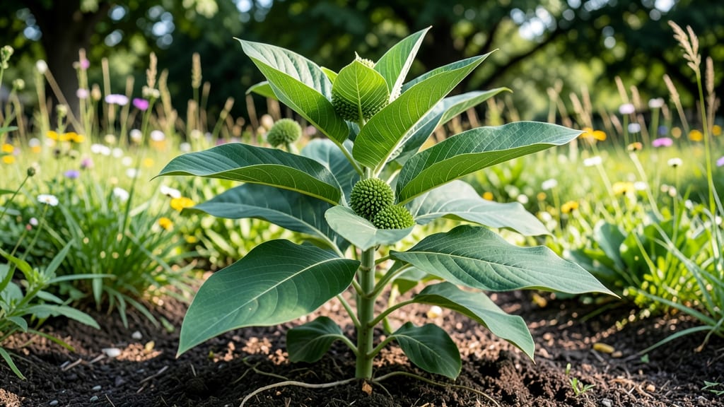 Eggs on Milkweed Leaf: Natural Pest Control Without Harmful Sprays