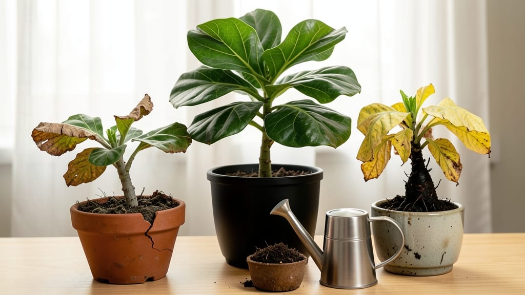 Underwatered vs Overwatered Fiddle Leaf Fig: Leaf Spot Diagnosis in 3 Simple Steps